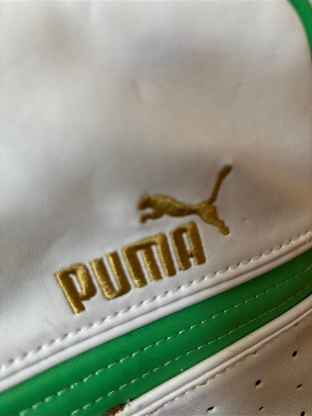 Puma White and Green Messenger Crossbody Bag